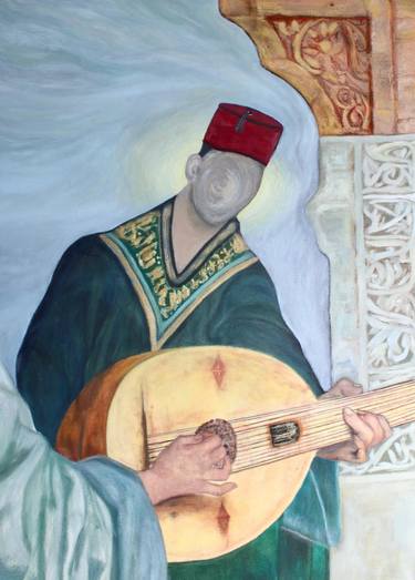 Original Figurative Architecture Paintings by Nassima Jalal