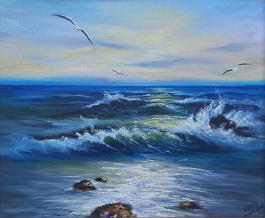 Original Seascape Paintings by Yevheniya Duka