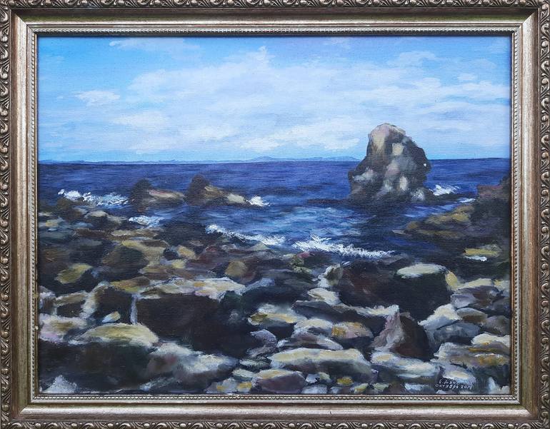 Original Realism Seascape Painting by Yevheniya Duka