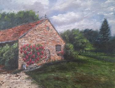 Original Rural life Paintings by Yevheniya Duka