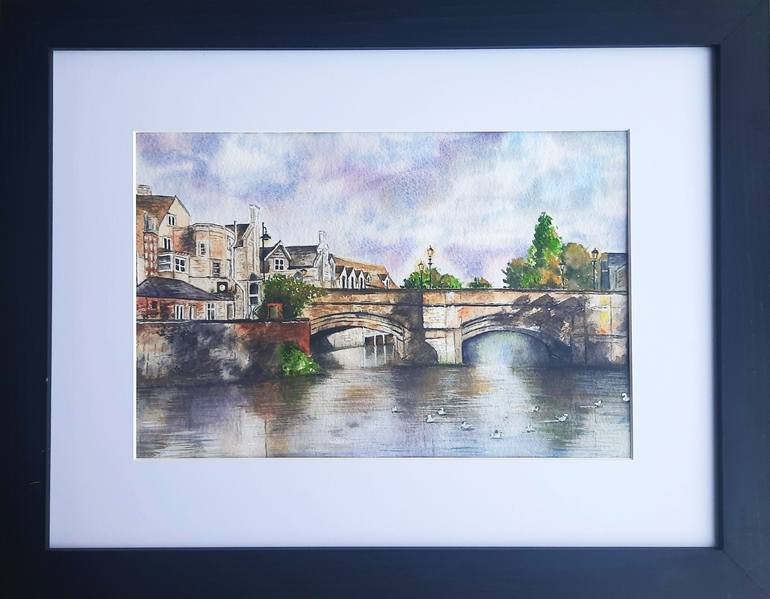 Original Street Art Landscape Painting by Yevheniya Duka