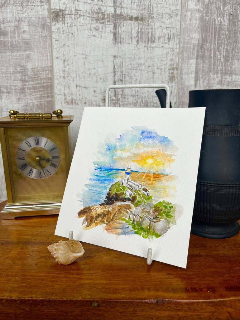 Original Illustration Seascape Painting by Yevheniya Duka