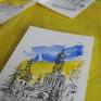 Kharkiv, Ukraine, Watercolor painting