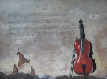 Original Expressionism Music Paintings by Yevheniya Duka