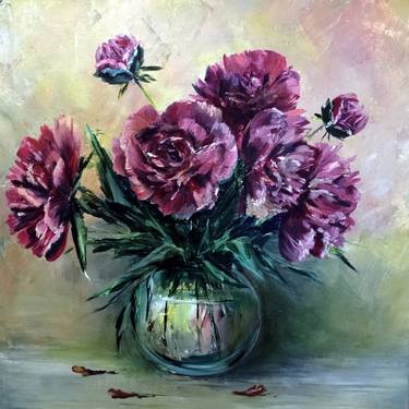 Original Expressionism Floral Paintings by Yevheniya Duka