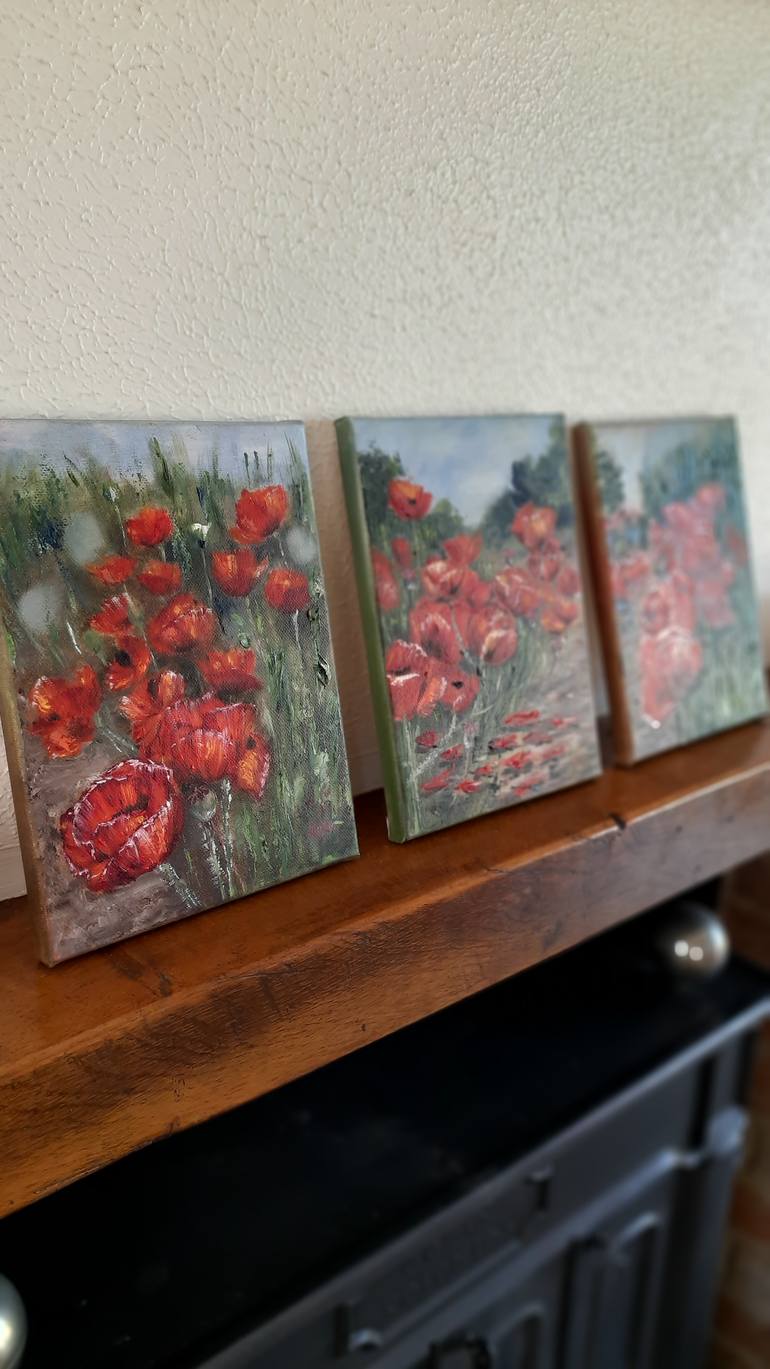 Original Classicism Floral Painting by Yevheniya Duka