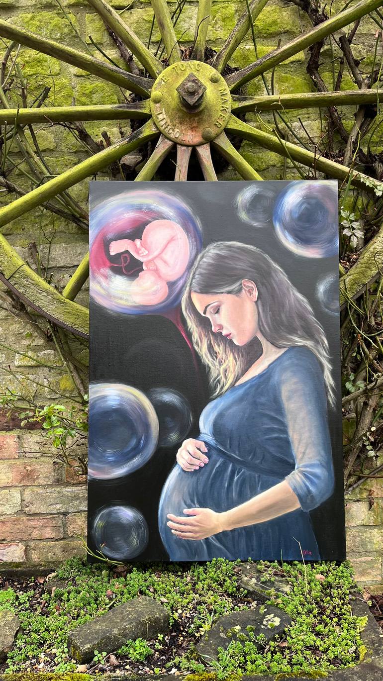 Original Conceptual Women Painting by Yevheniya Duka