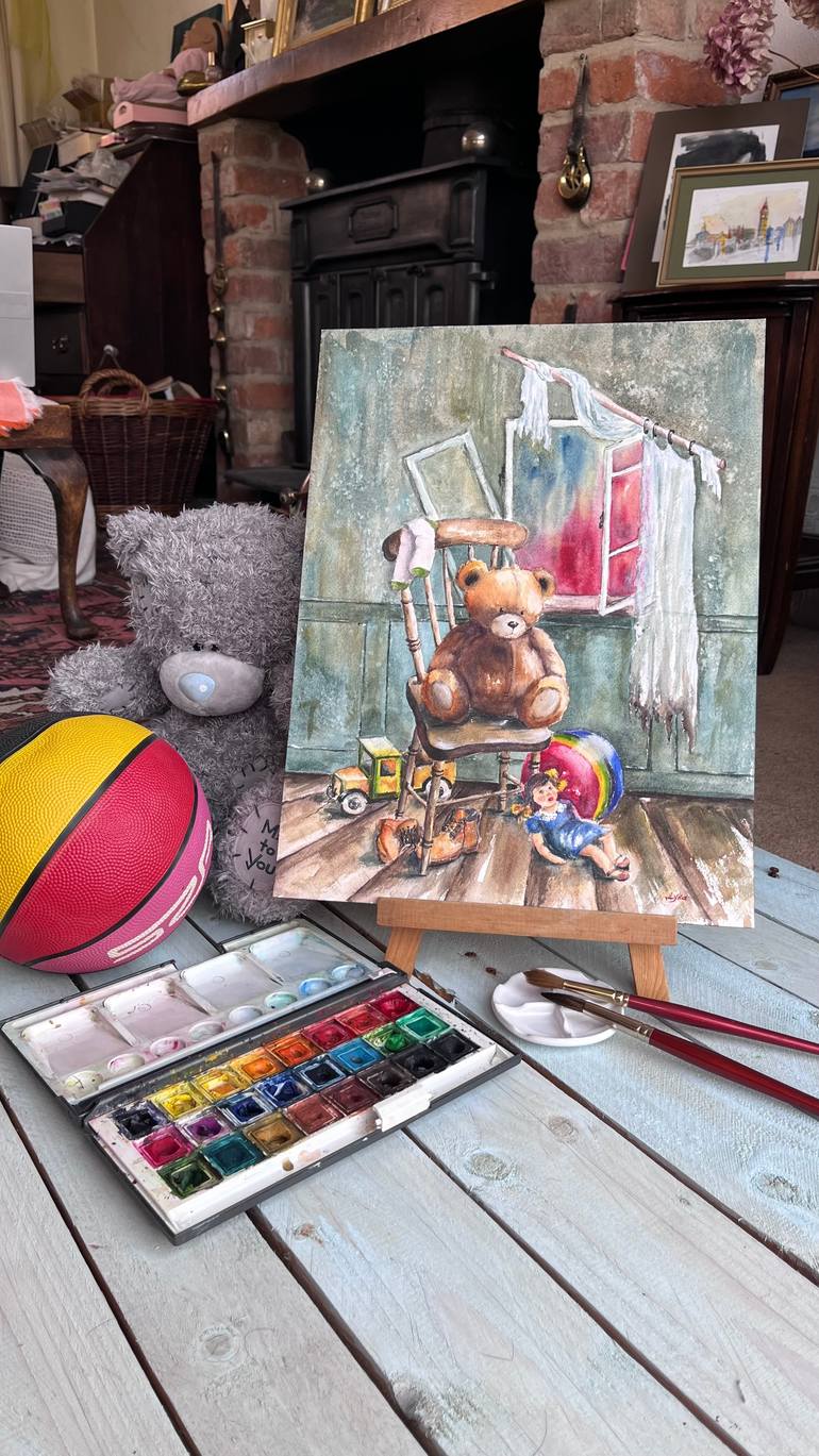 Original Conceptual Children Painting by Yevheniya Duka