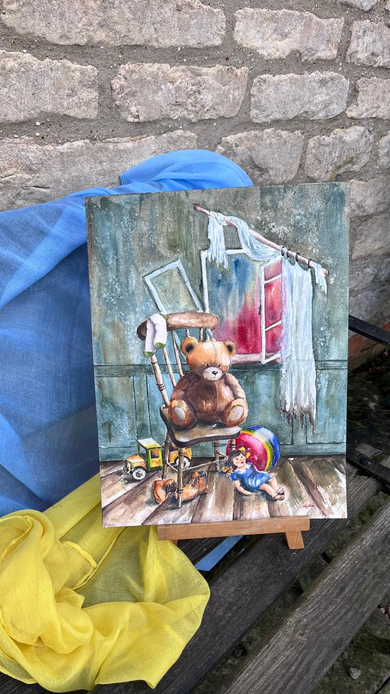 Original Conceptual Children Painting by Yevheniya Duka