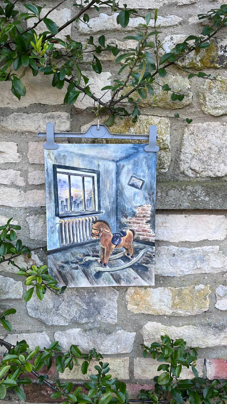 Original Conceptual Children Painting by Yevheniya Duka
