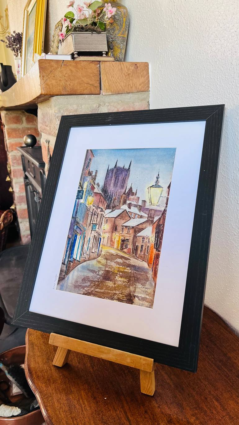 Original Expressionism Cities Painting by Yevheniya Duka