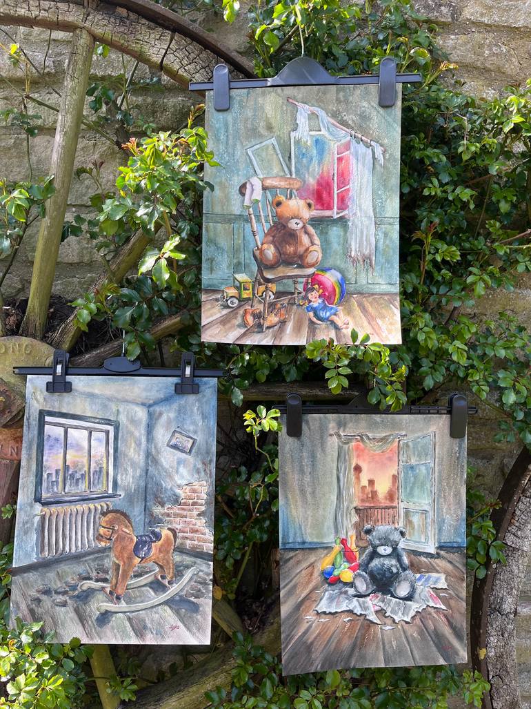 Original Conceptual Children Painting by Yevheniya Duka