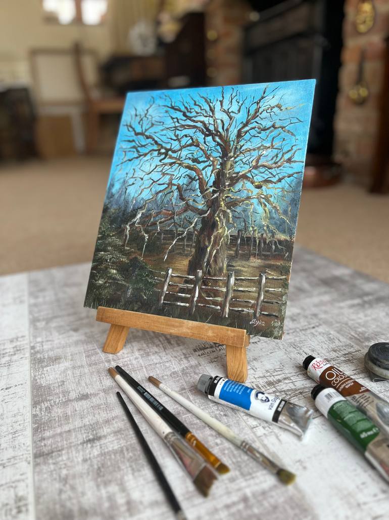 Original Classicism Nature Painting by Yevheniya Duka