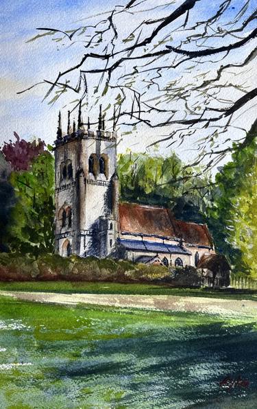 Original Classicism Rural Life Painting by Yevheniya Duka