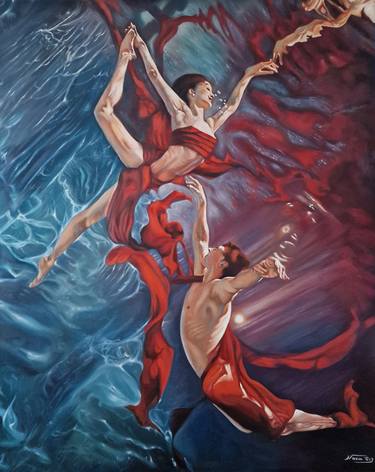 Original Figurative Performing Arts Paintings by Nasim Seyedipour