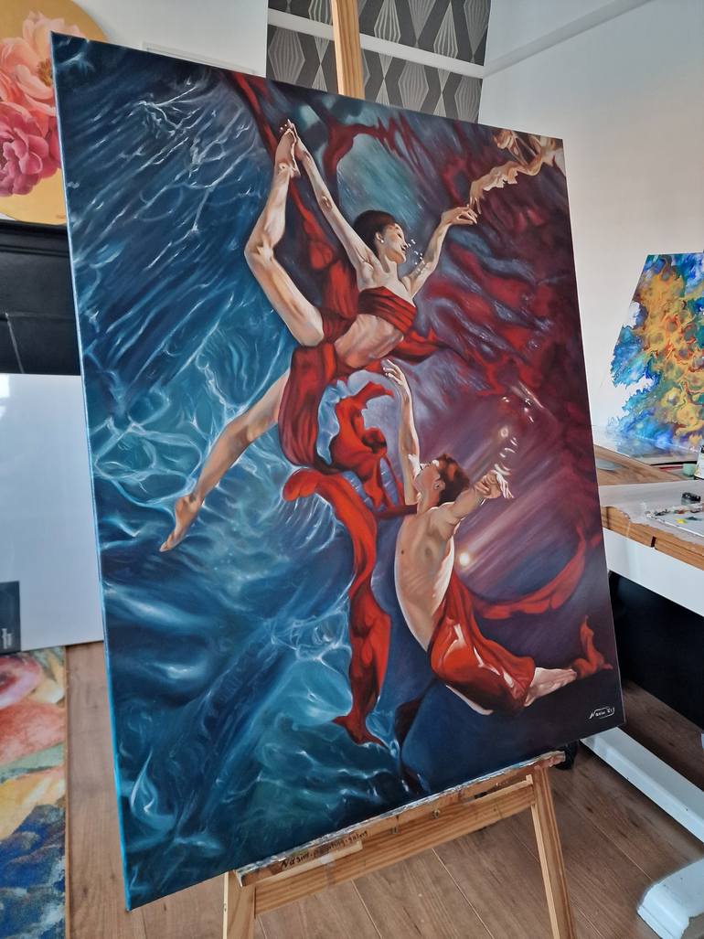 Original Figurative Performing Arts Painting by Nasim Seyedipour