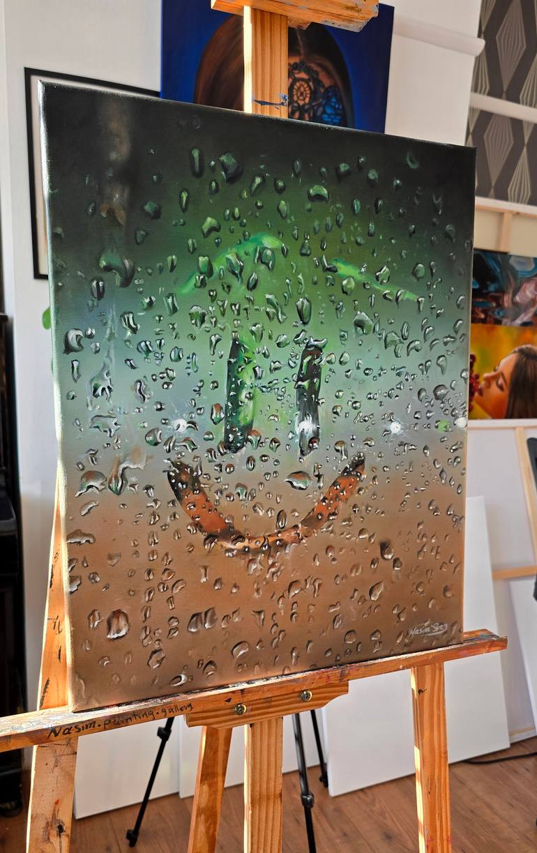 Original Photorealism Water Painting by Nasim Seyedipour