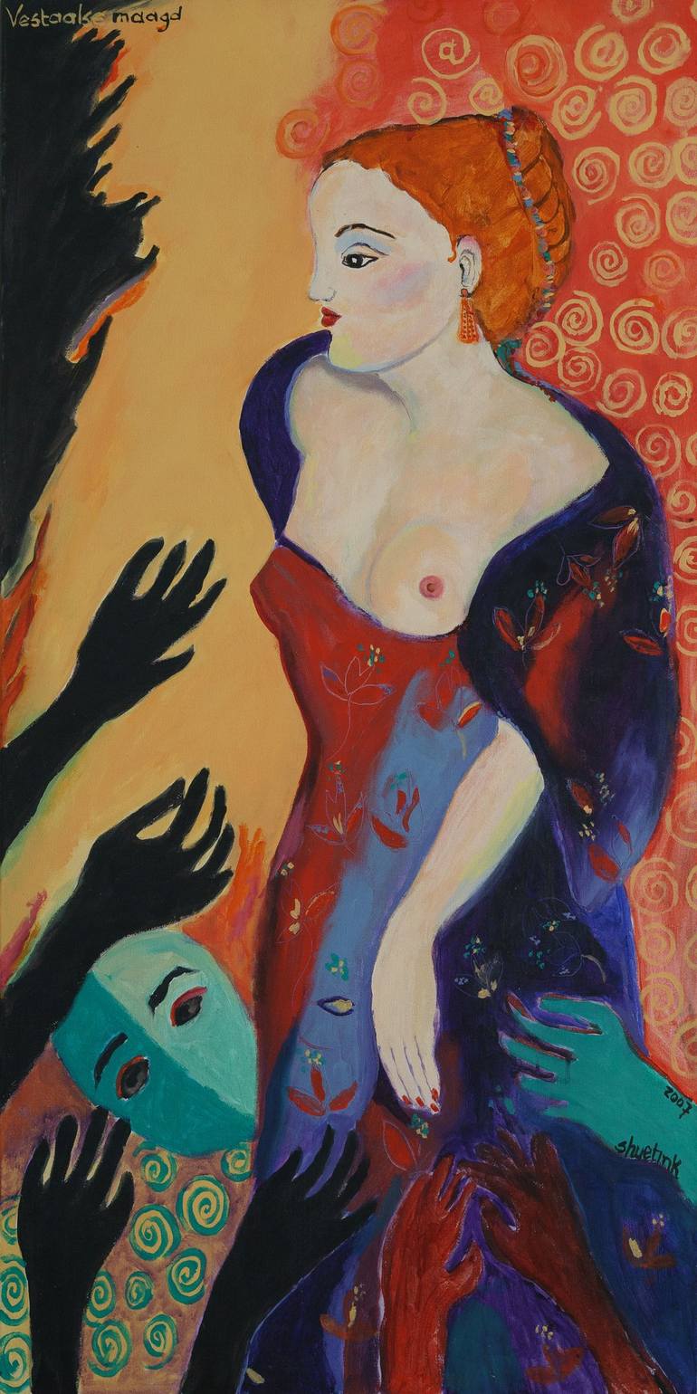 Print of Expressionism Classical mythology Paintings by Saskia Huetink