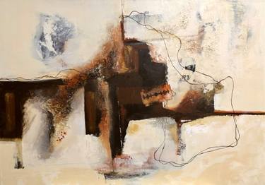 Original Fine Art, Abstract Expressionism, Conceptual, Abstract, Contemporary Abstract Painting by Bahar Faris