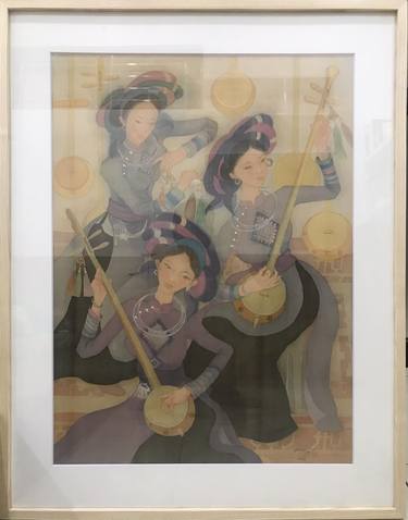 Print of Women Paintings by Nguyễn Chí Cường