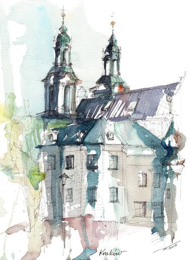 Krakow. Basilica of St. Michael the Archangel thumb