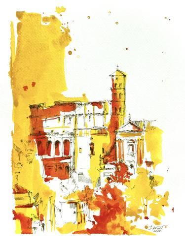 Print of Figurative Cities Paintings by Darya Turchaniak