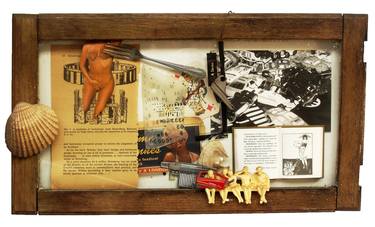 Original Dada World Culture Collage by Andrew Stys
