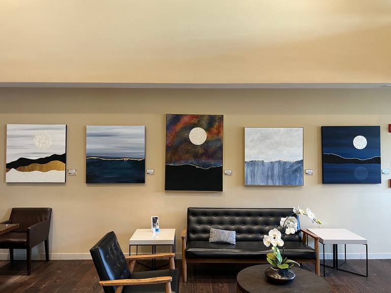 Original Abstract Landscape Painting by Linda Mazur