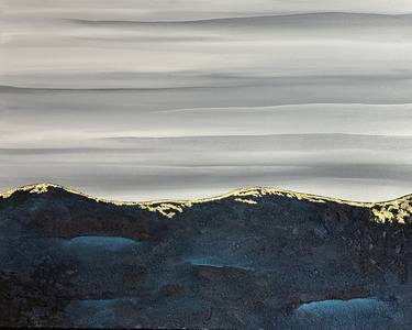 Original Abstract Landscape Painting by Linda Mazur
