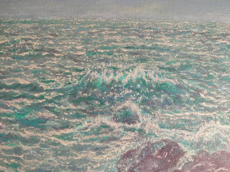 Original Seascape Painting by Damian Clark
