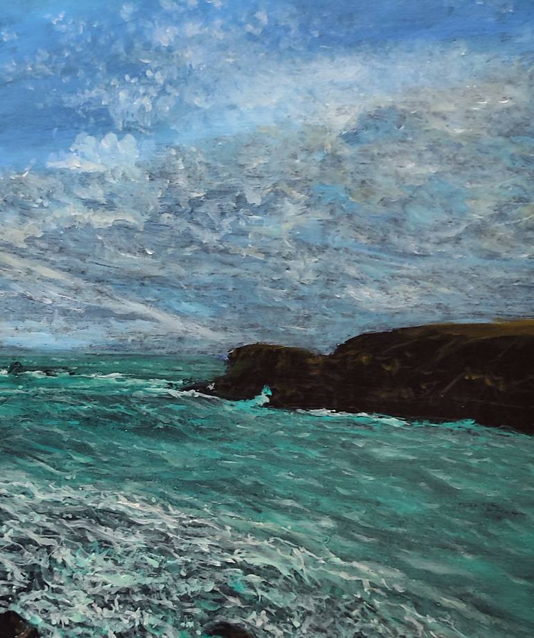 Original Contemporary Seascape Painting by Damian Clark