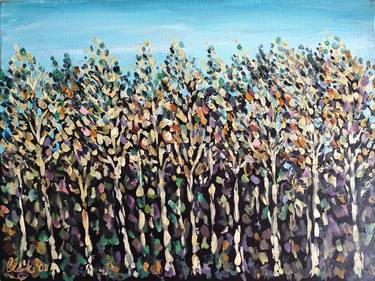 Print of Expressionism Tree Paintings by Damian Clark