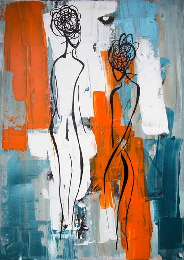 Original Contemporary Women Paintings by Judit Székely