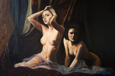 Original Figurative Nude Paintings by Olga Stachwiuk