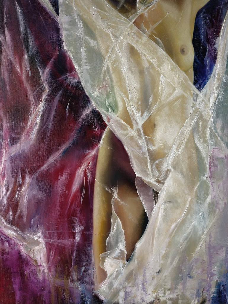 Original Fine Art Nude Painting by Olga Stachwiuk
