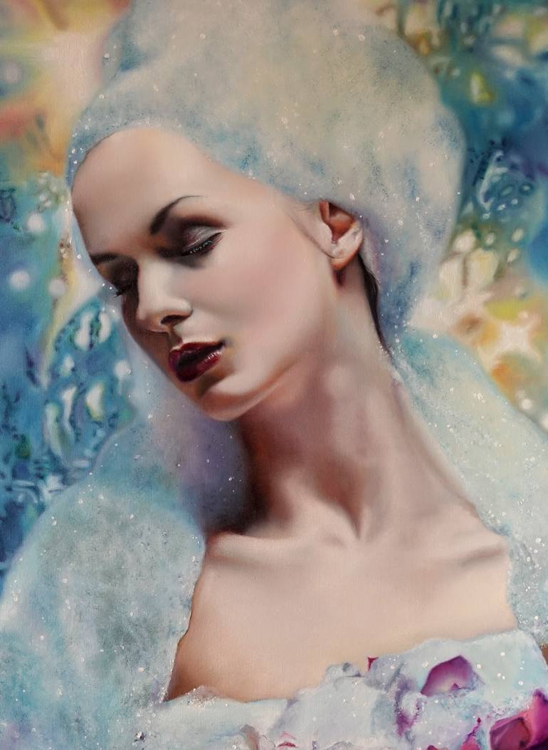 Original Figurative Women Painting by Olga Stachwiuk