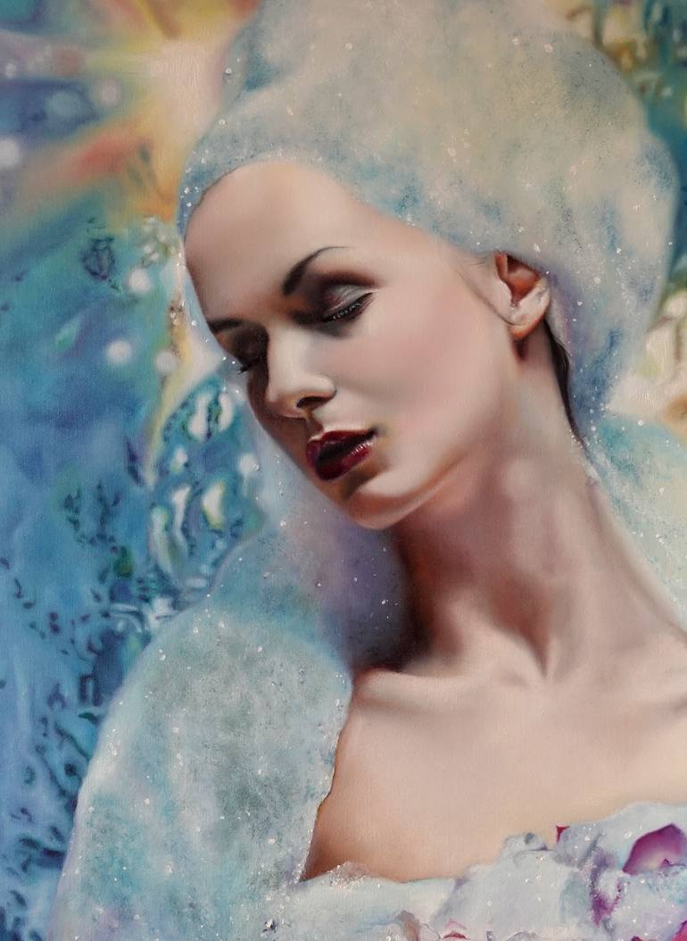 Original Figurative Women Painting by Olga Stachwiuk