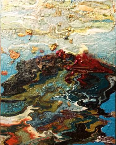 Original Abstract Seascape Paintings by Tsisana Kavtaradze