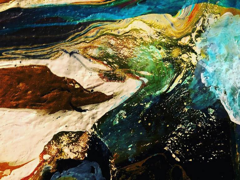 The Waves. Painting by Tsisana Kavtaradze | Saatchi Art