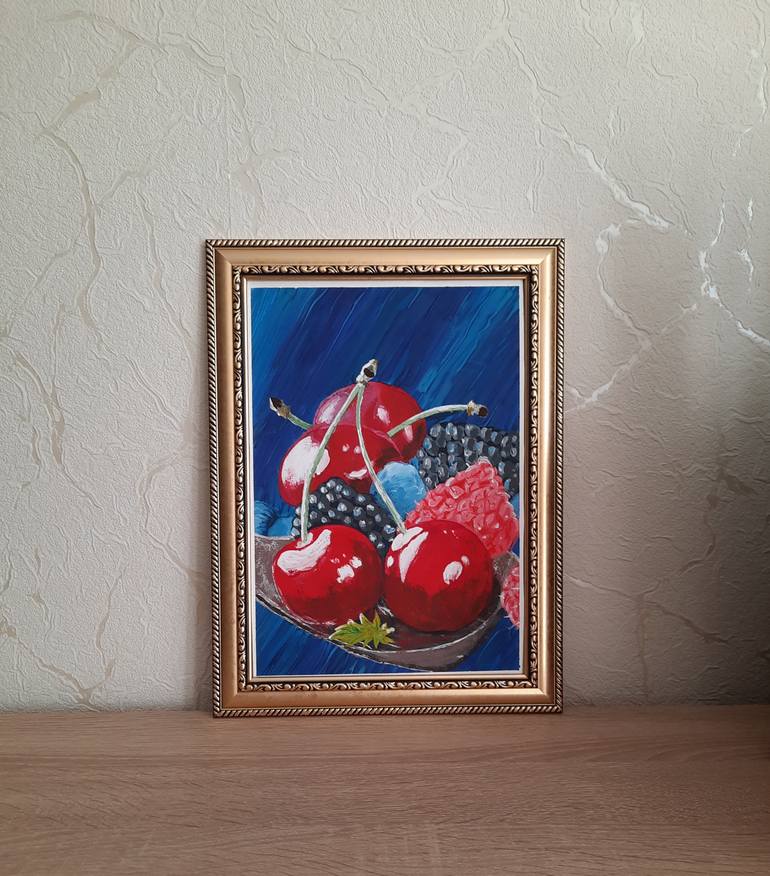 Original Modernism Still Life Painting by Olena Berest