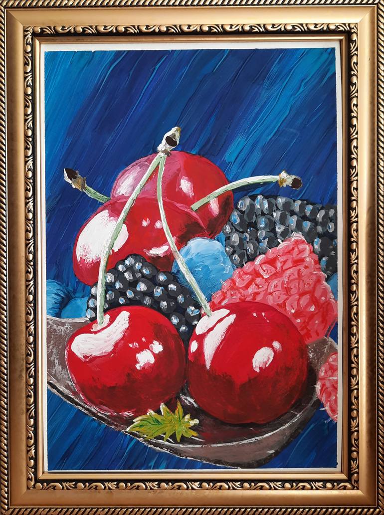 Original Modernism Still Life Painting by Olena Berest