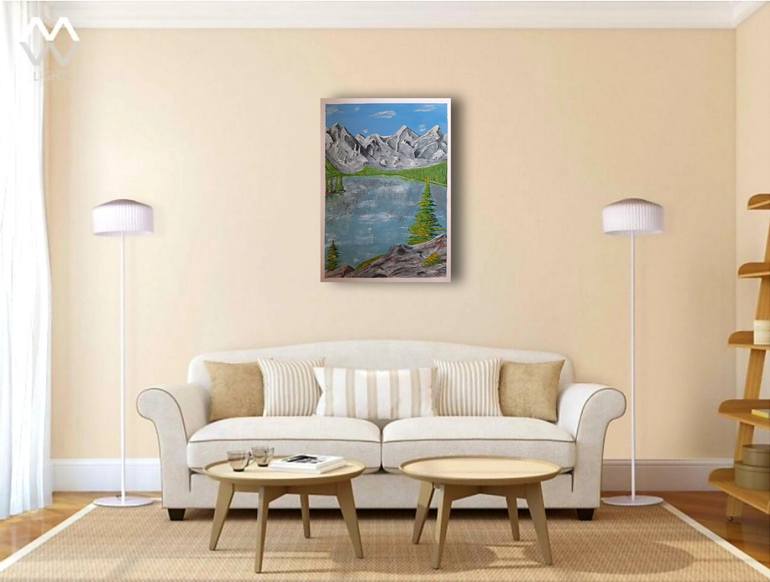 Original Abstract Landscape Painting by Olena Berest