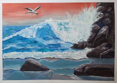 Original Seascape Paintings by Olena Berest