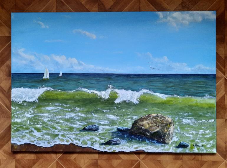 Original Beach Painting by Olena Berest