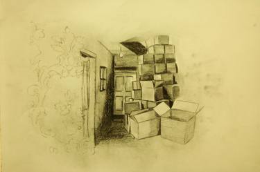 Original Realism Architecture Drawings by Tamsin Jay
