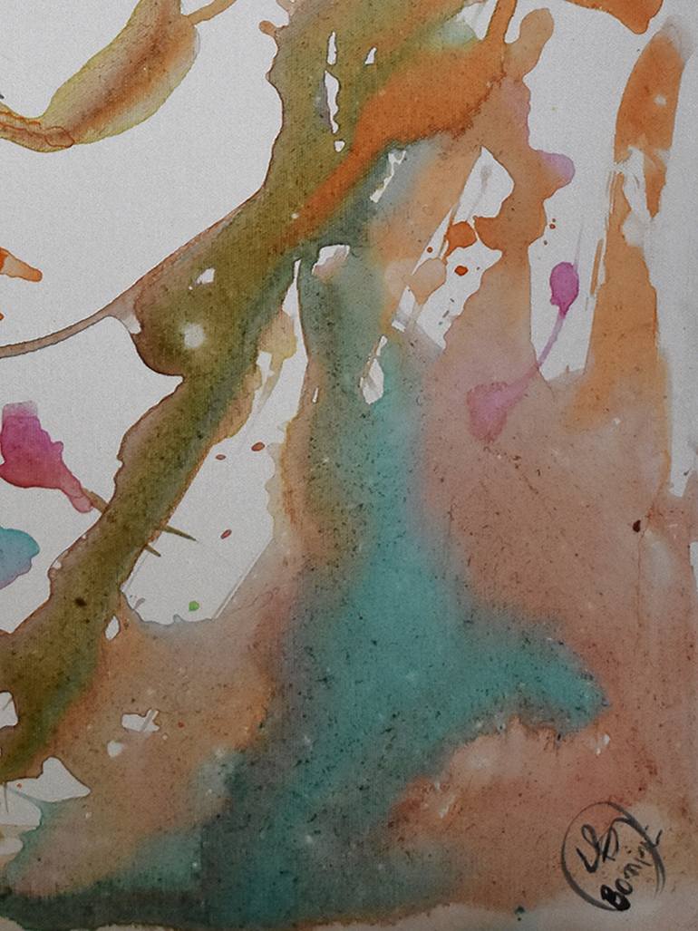 Original Abstract Women Painting by Luciano Bonini