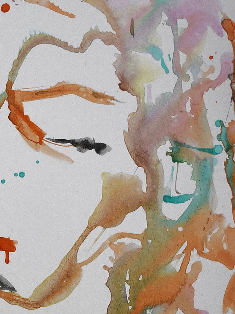Original Abstract Women Painting by Luciano Bonini