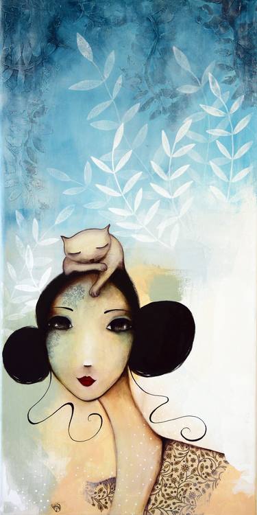 Original Figurative Women Paintings by Armandine JS