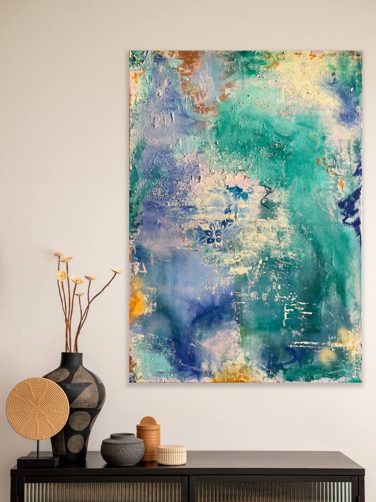 Original Abstract Expressionism Abstract Painting by Christine Anokhi Gewehr