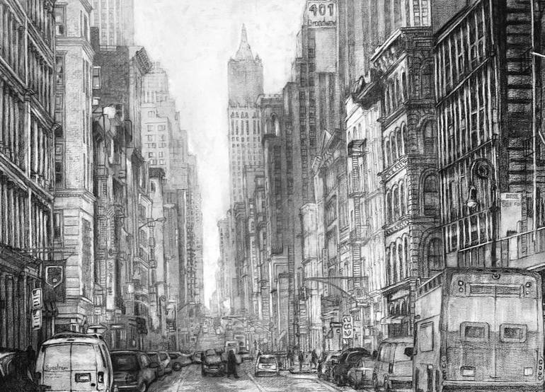 Original Realism Architecture Drawings by Gary Trente